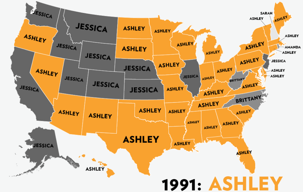 Fascinating maps reveal the most-used nicknames for breasts around