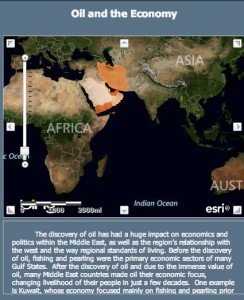 A screenshot of the story map linked in this article