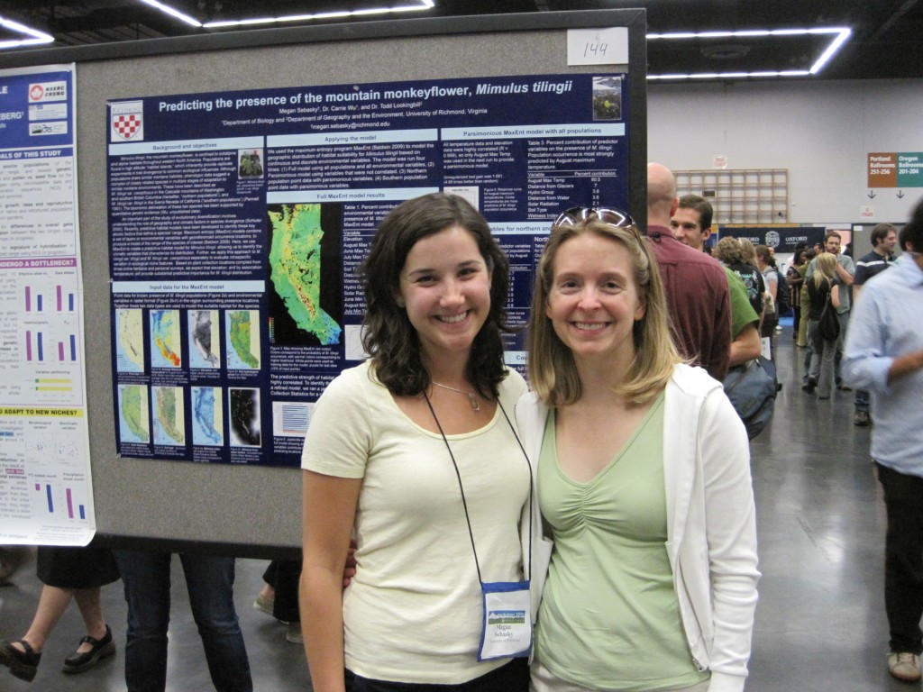 Wu and Sebasky at the Evolution 2010 Meeting