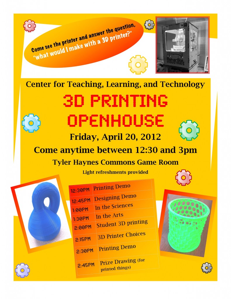 3D Printing Openhouse flyer