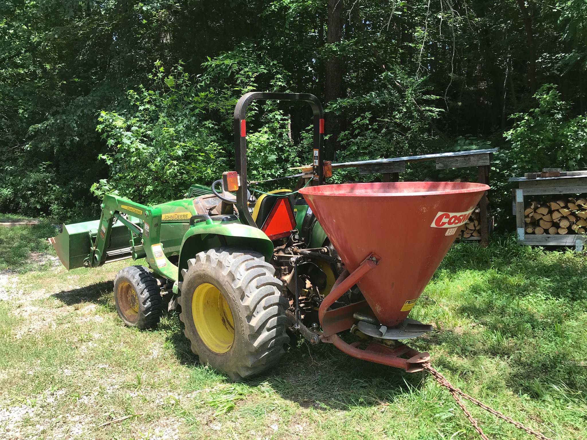 Seeder with tractor