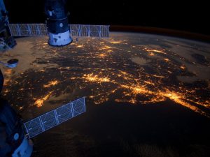 East Coast US at night, from space