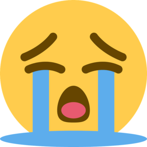 Crying face emoji