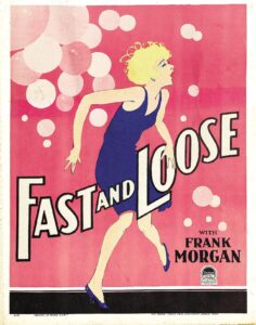 1930 poster for the film Fast and Loose