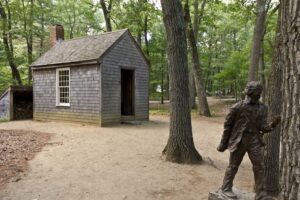 Replica of Thoreau's cabin at Walden Pond