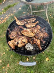 Jerk Chicken on Grill