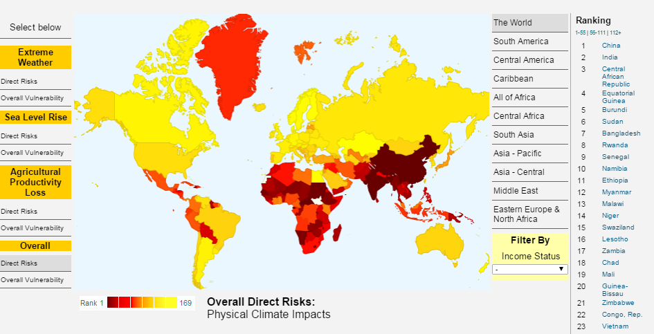 Map Of Climate Change Impacts Mapping The Impacts Of Climate Change | Geography 250