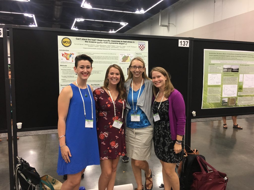 Madison, Hannah, Kristine, & Lily at ESA 2017 in Portland, OR