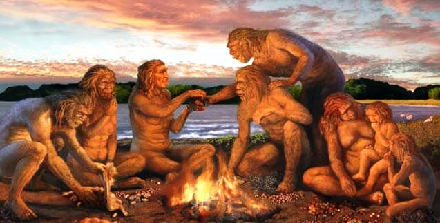 discovery of fire by early man pictures