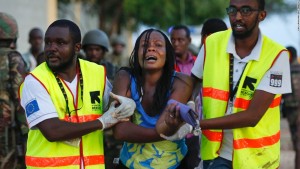 Aftermath of the shooting at Garissa University in Kenya