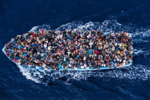 Refugees seeking asylum in the Mediterranean 