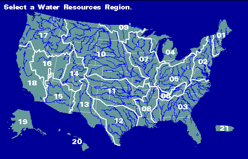 US Geological Survey’s Hydrologic Unit Map
