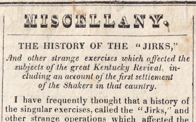 “History of the ‘Jirks’” in the New York Telescope (February 18, 1826)