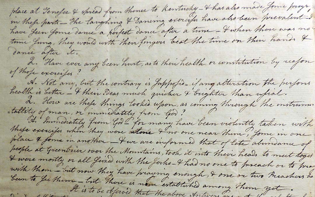 Letter from John Meacham, Issachar Bates, and Benjamin Seth Youngs to the Shaker Ministry (January 31, 1805)