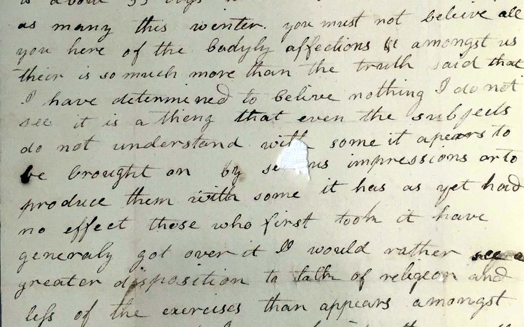 Letter from Annie Baxter to Anne Fleming (December 29, 1804)