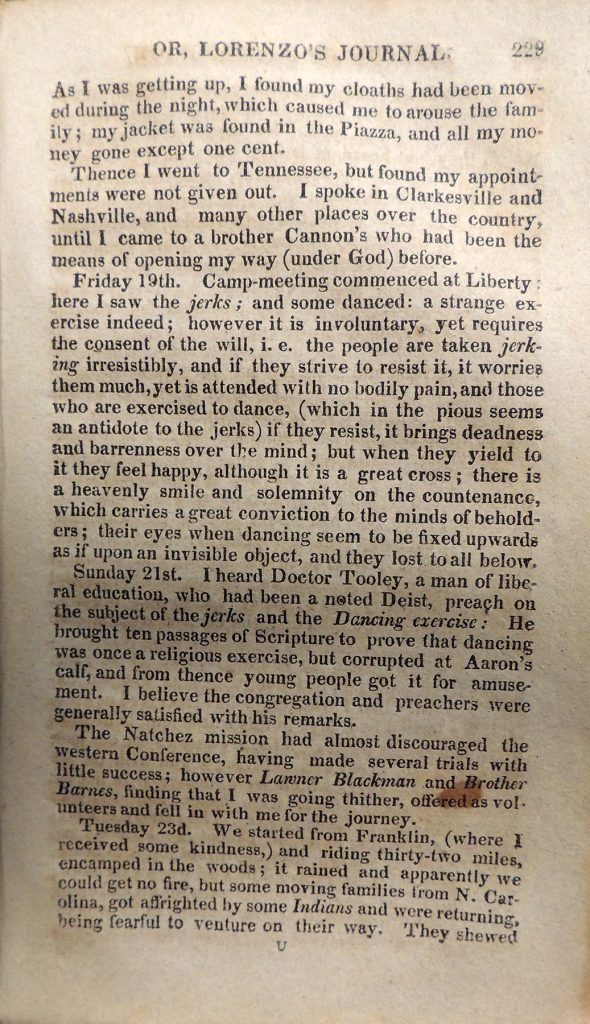 Excerpts from Lorenzo Dow’s History of Cosmopolite (October 1–19, 1804 ...