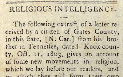 Newspaper Article from the Stockbridge, Massachusetts, Western Star  (October 11, 1803)