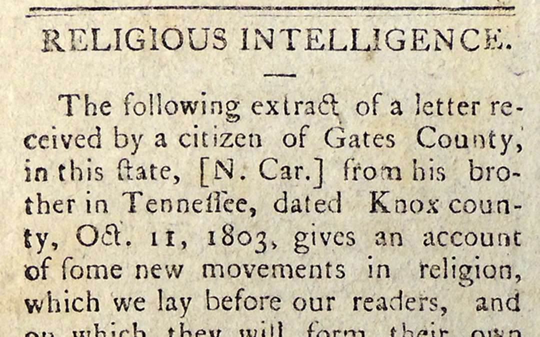 Newspaper Article from the Stockbridge, Massachusetts, Western Star  (October 11, 1803)