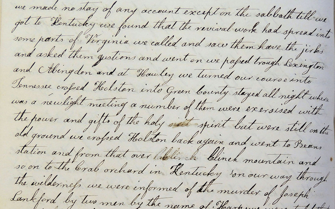 Excerpt from the “Concise Sketch of the Life and Experience of Isachar Bates” (January 31, 1805)