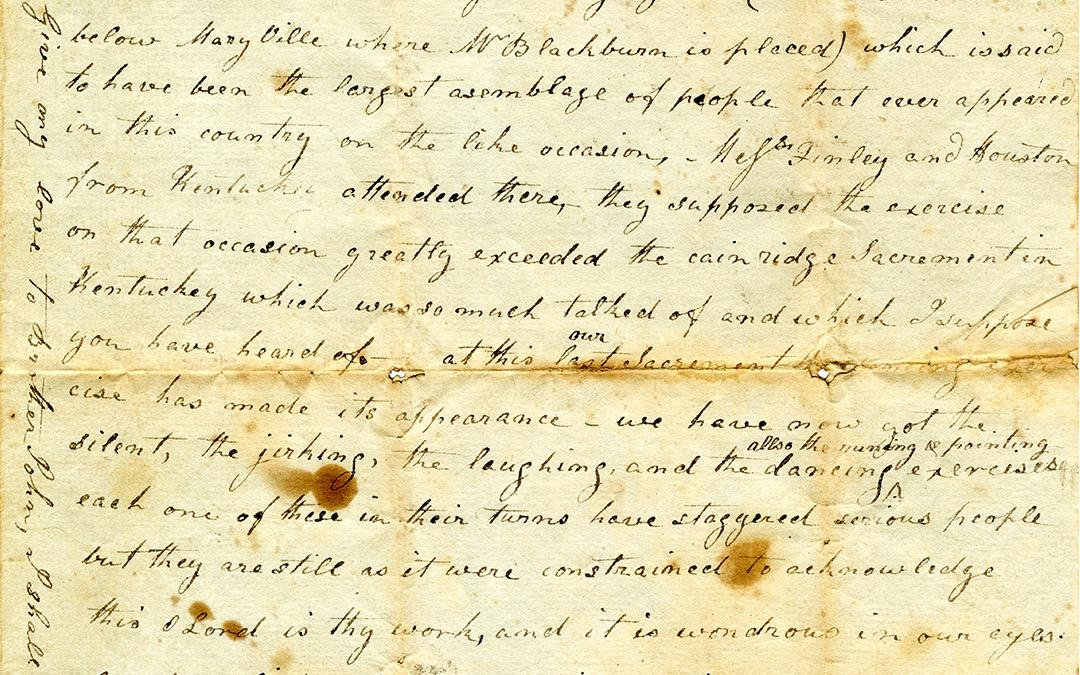 Letter from Eliza Ramsey to Annie Baxter (September 3–October 10, 1803)
