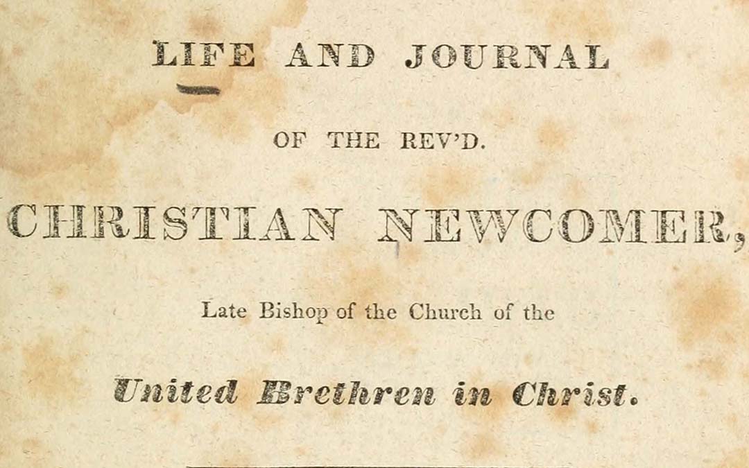 Excerpt from The Life and Journal of the Rev’d Christian Newcomer (September 4, 1809)