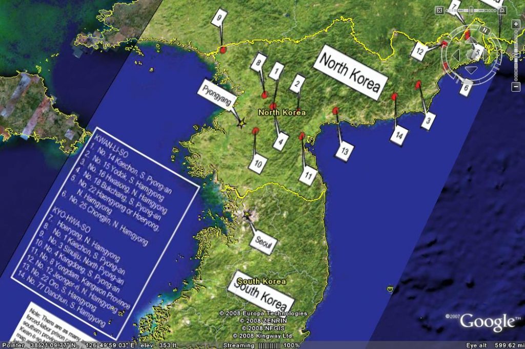 north korean prison camps google earth        <h3 class=