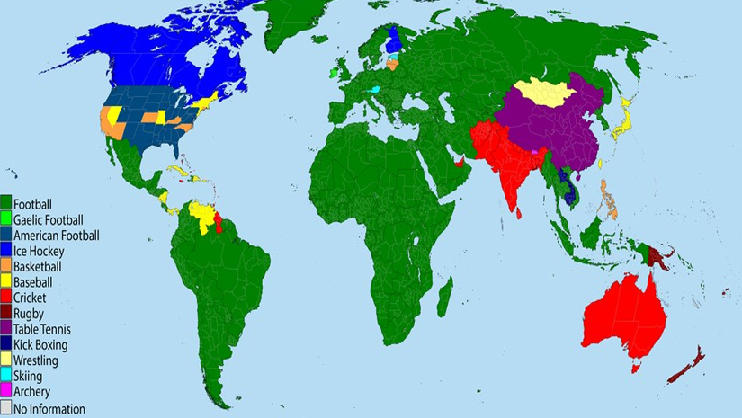 Most Popular Sports Around The World Mappenstance