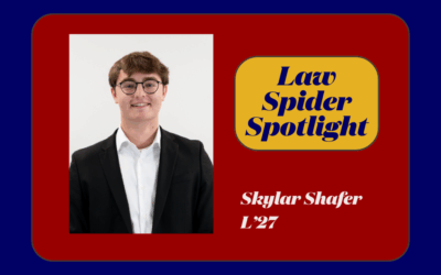Law Spider Spotlight – Skylar Shafer (L’27)