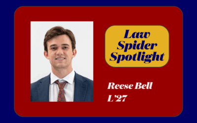 Law Spider Spotlight – Reese Bell (L’27)