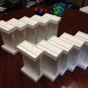 View of the 10 FlyTracks printed for the lab experiment